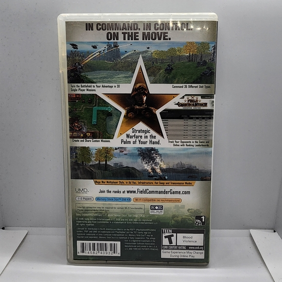 Field Commander - PlayStation Portable (Sony PSP 2006) CIB Very Good - Picture 2 of 9
